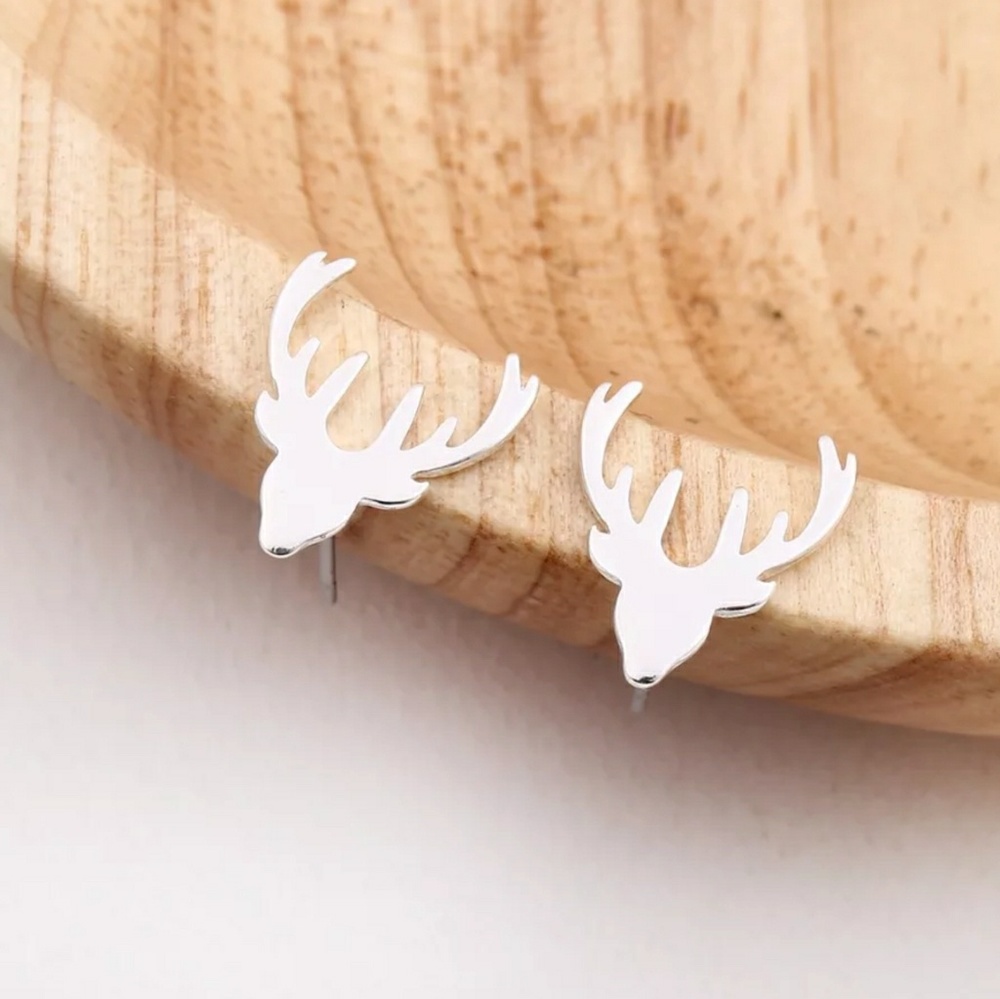 Deer Antler Stud Earrings